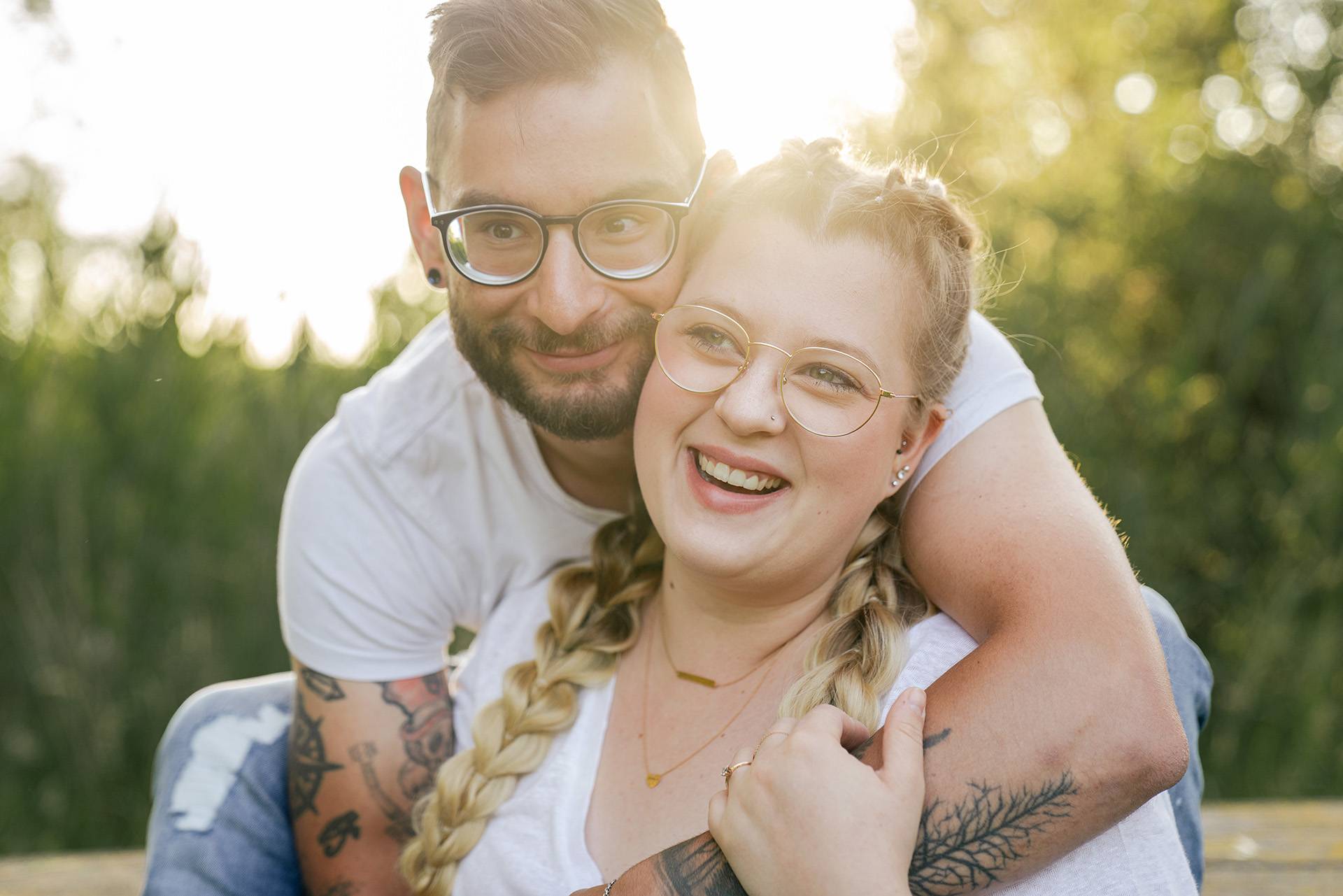 Portrait Pärchen Paar Couple Outdoorshooting